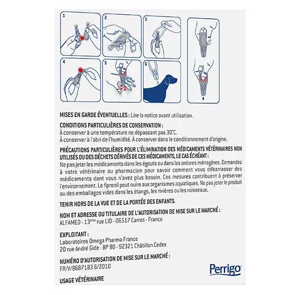 Clement Thekan Fiprokil Tratamento contra pulgas e carrapatos para cães de 2 a 10 kg (4 pipetas)