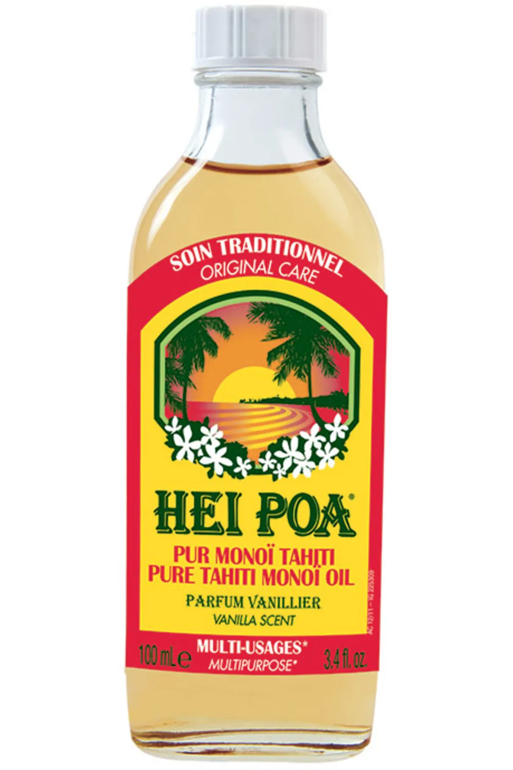 Hei Poa Pur Monoï Parfum Vanillier-100 ml