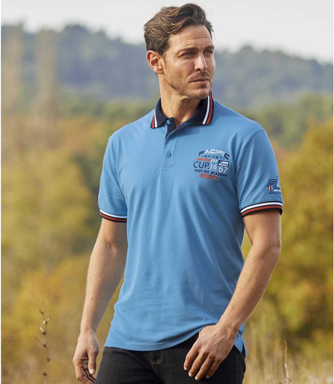 Lot de 2 Polos Pacific Surf