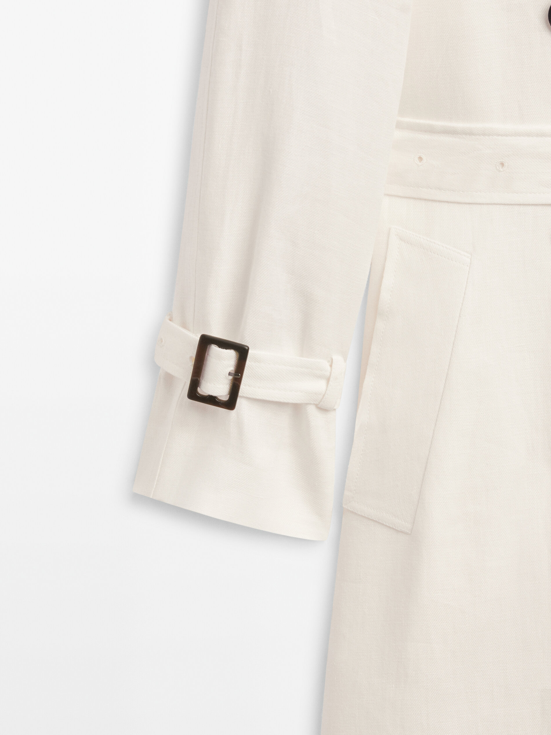 Gabardine fluida 100% linho - BRANCA