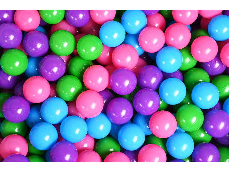 Knorrtoys Bällebad Soft – Cosy geo grey 300 balls softcolor Rundes Kugelbad