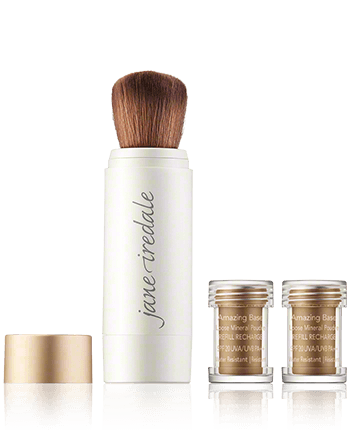 Jane Iredale Amazing Base Refillable Brush + 2 Refills Velvet 1-Stück + 2x2,5g