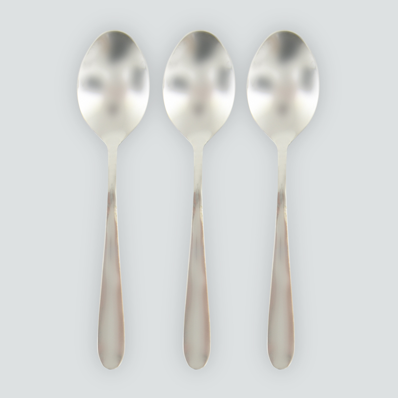 Lot de 3 cuillères à soupe 'Coslo' en inox