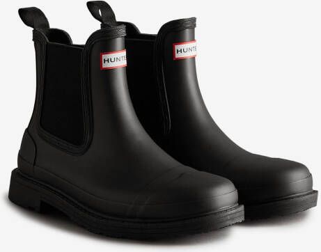 Hunter Boots Women's Commando Chelsea Boot Rubberlaarzen zwart