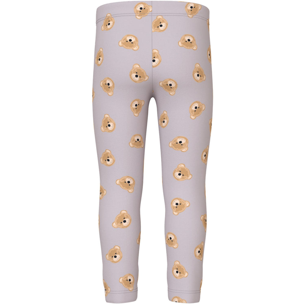 Køb Name It Lilac Marble Teddy Bears Nmfvivian Aop Leggings