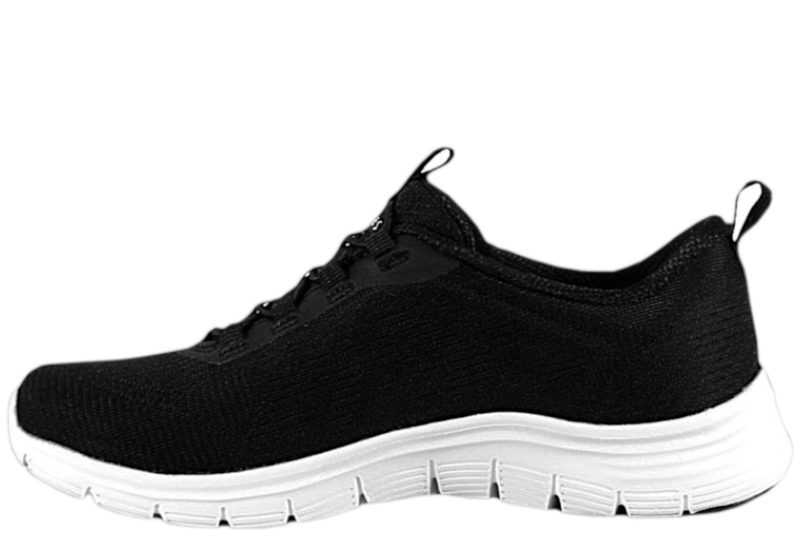 SKECHERS ARCH FIT VISTA GLEAMING BLACK SNEAKERS