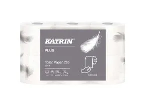 Toiletpapir Katrin Plus 285 hvid 35m 3-lags - (7 pakker x 6 ruller)