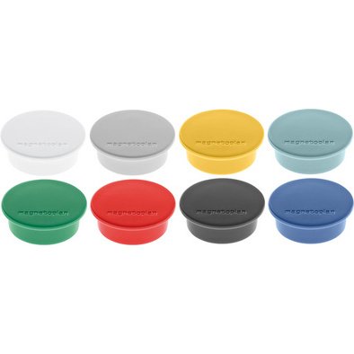 Plots magnétiques aimants Ø 40 mm Discofix Color Magnetoplan - Lot de 10