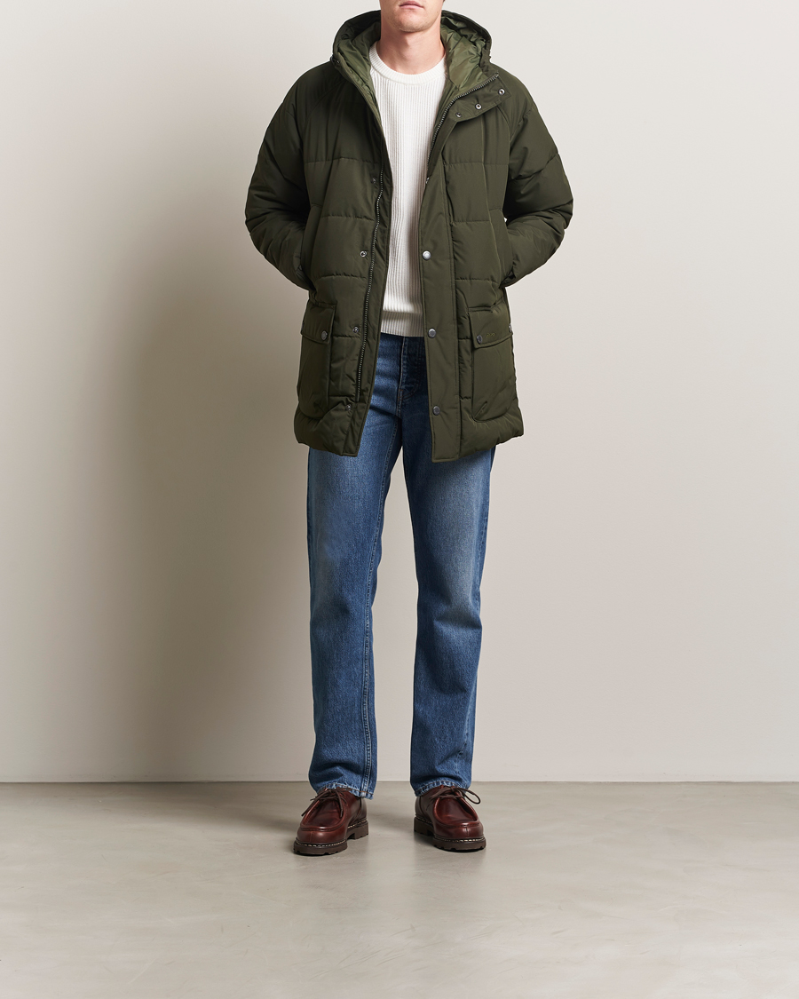 Barbour Lifestyle Hooded Bedale Puffer Jacket Sage