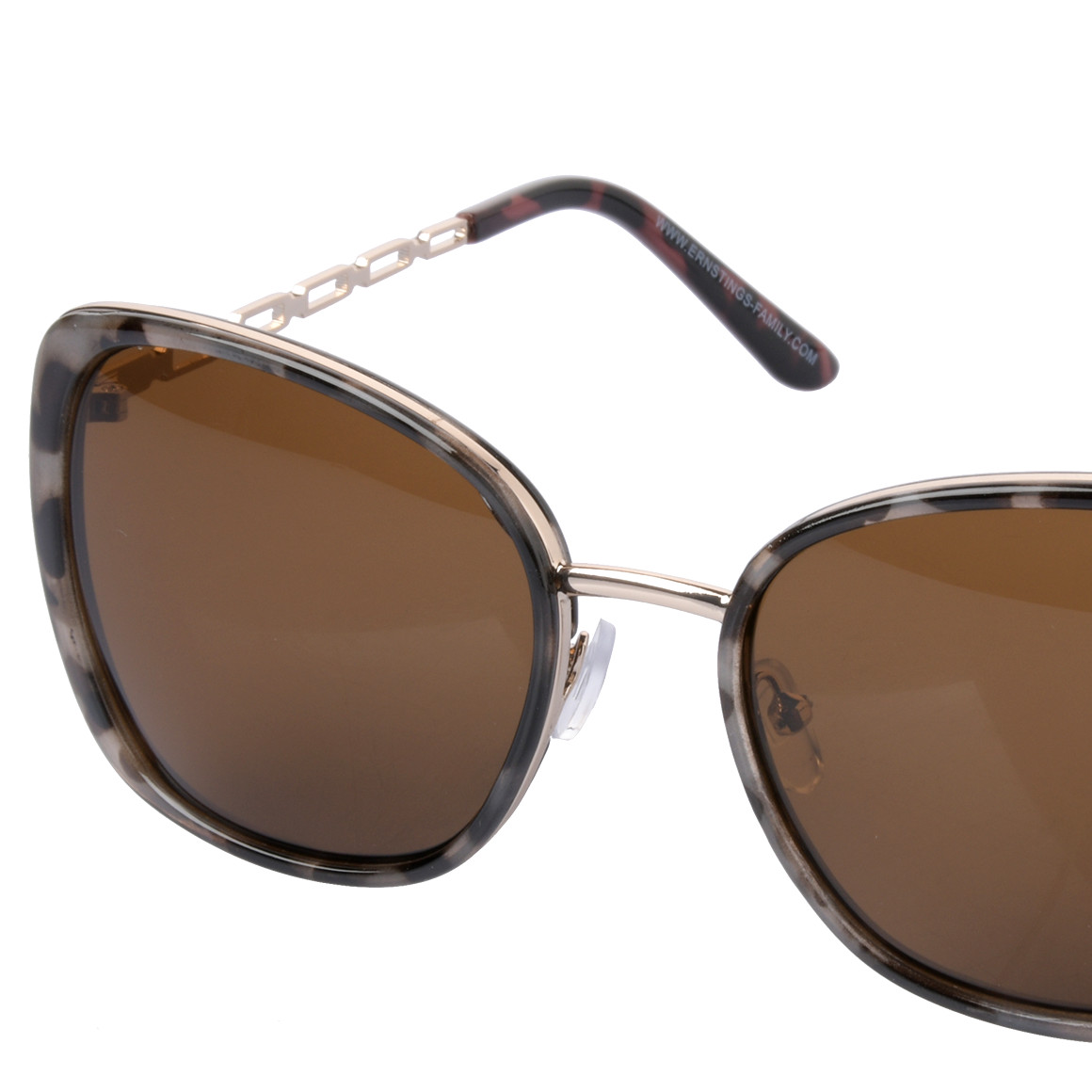 Gina Benotti Damen Sonnenbrille mit UV-Schutz hellgrau / schwarz