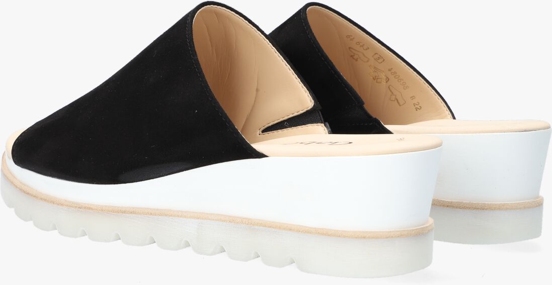 GABOR zwarte gabor slippers 643.1