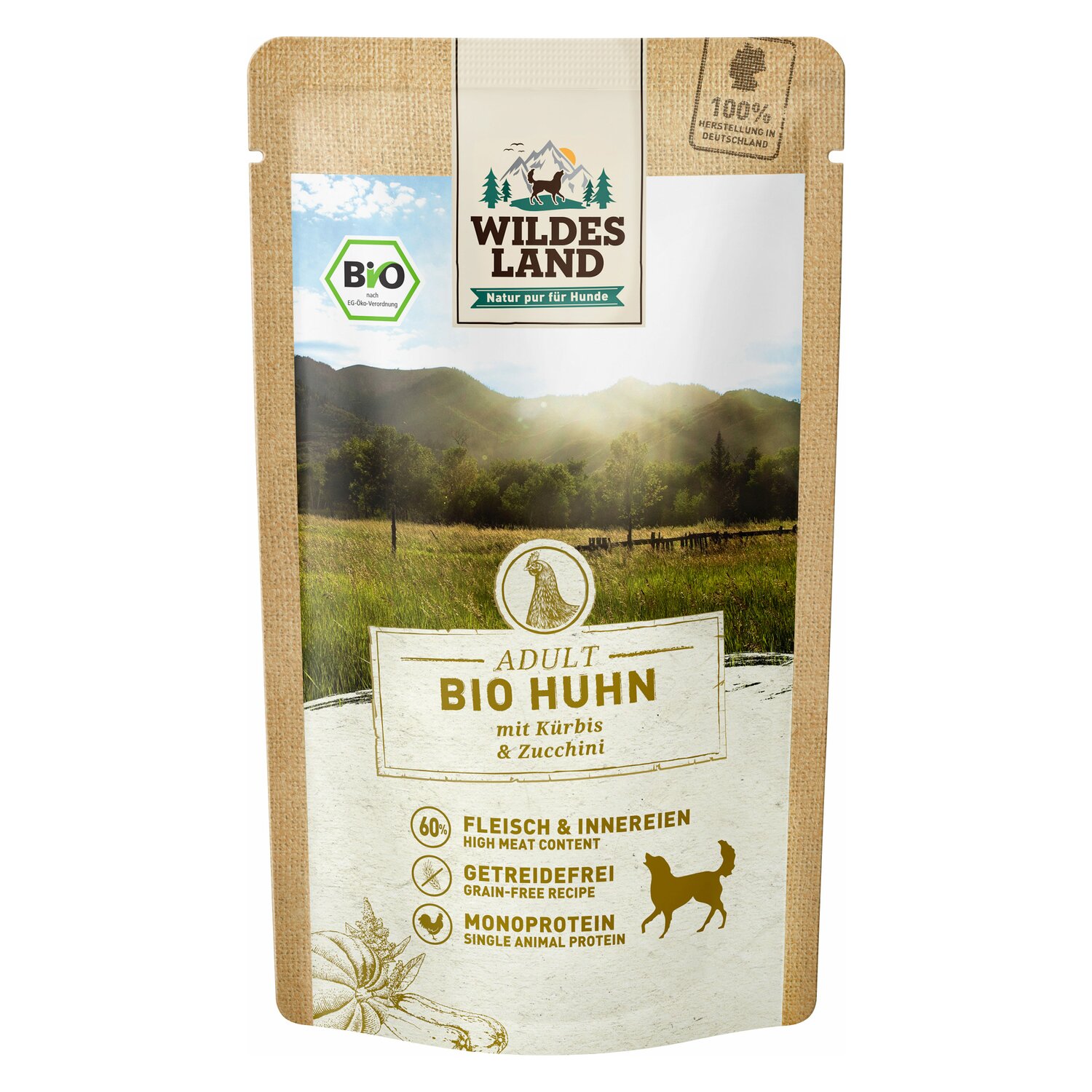 WILDES LAND Nassfutter Bio Adult - Rind
