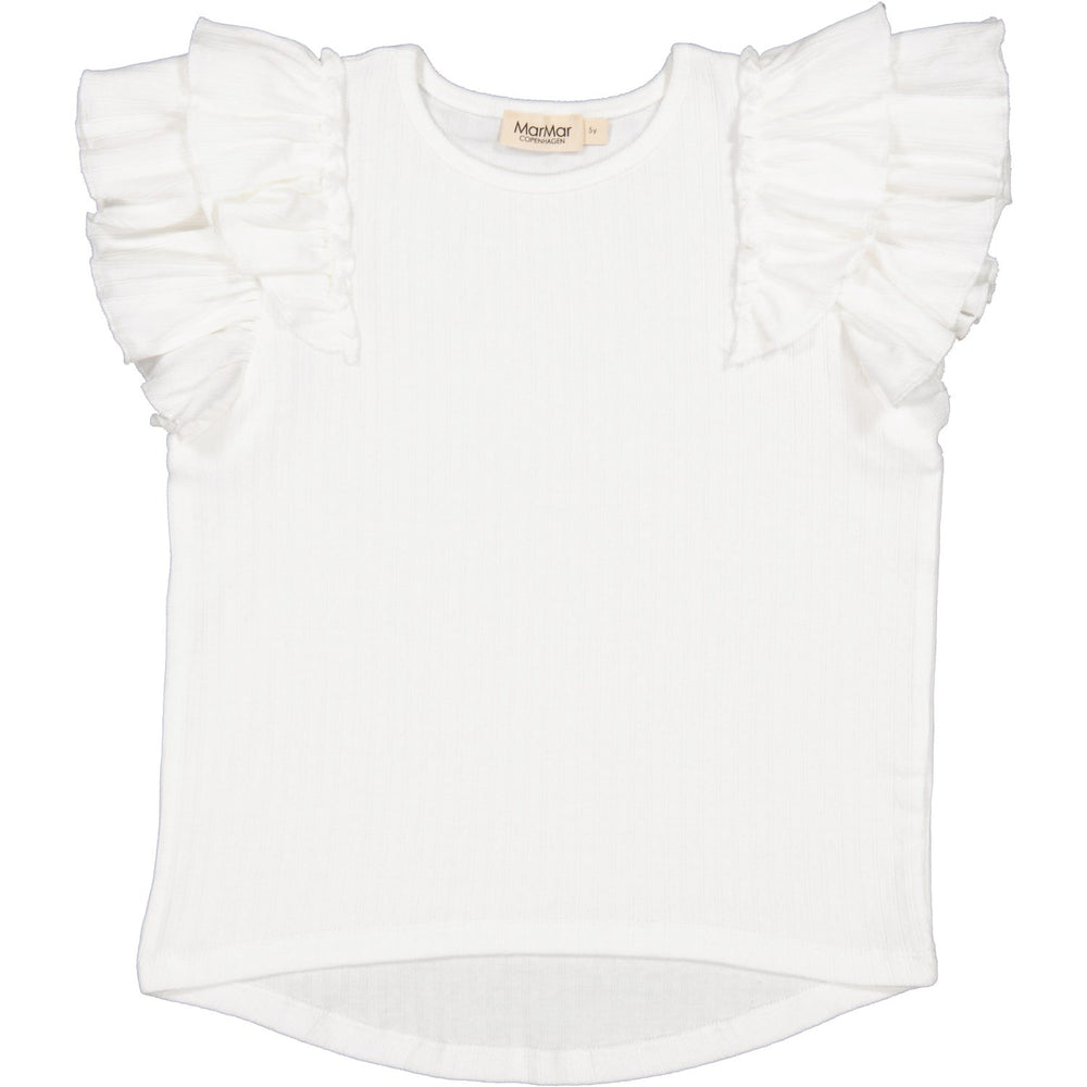 Køb MarMar Modal Pointelle Gentle White Tavora Flæse T-shirt