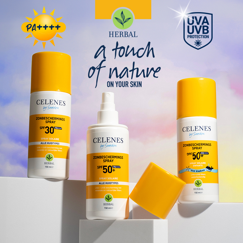 Celenes Herbal sunscreen spray all skintypes SPF50 (150 ml)