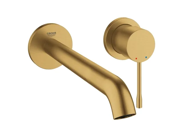 Grohe Essence etgr udv hv 2h L - 2-huls håndvaskbatteri, Børstet Cool Sunrise L-Size 19967GN1
