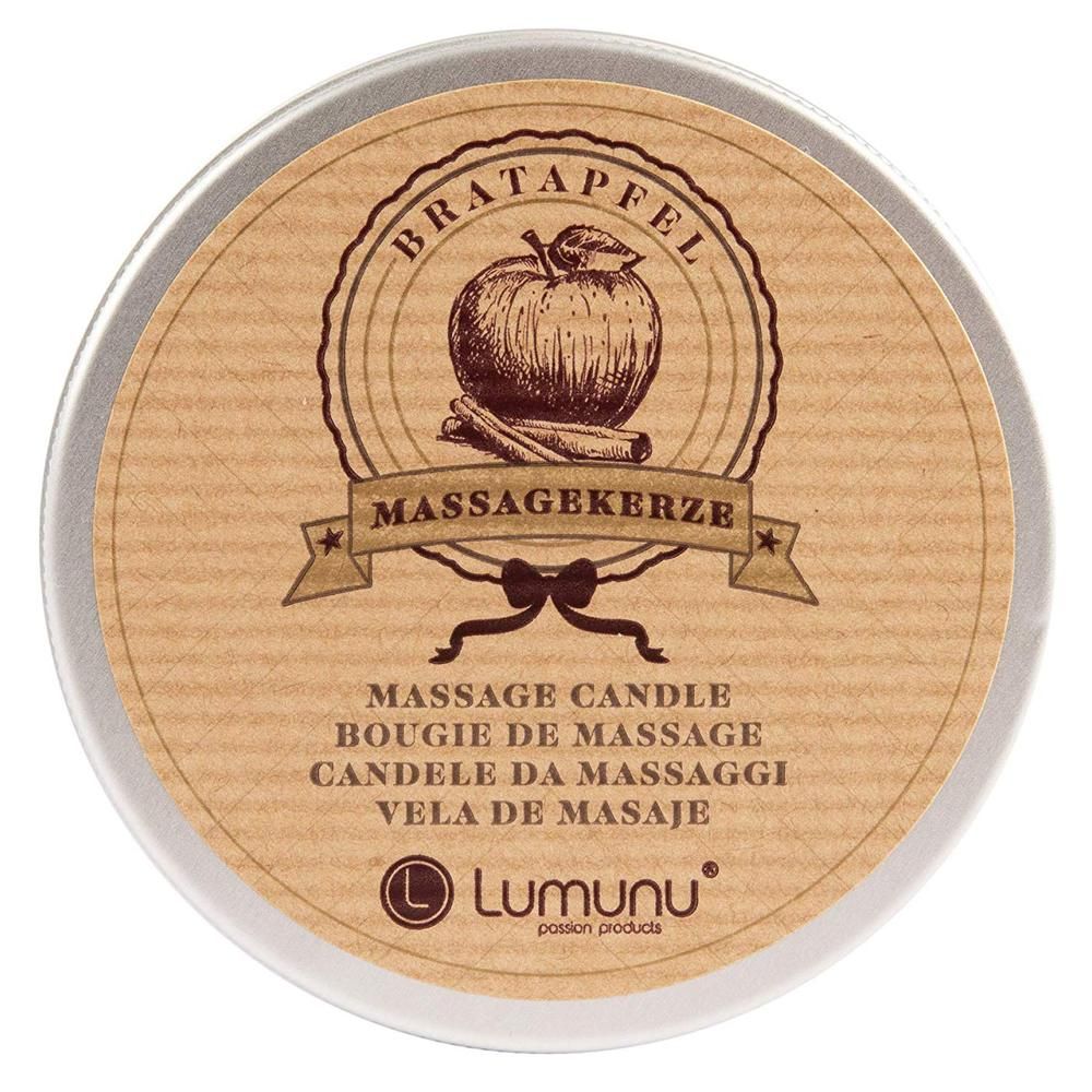 Lumunu Massagekerze mit Bratapfel Duft