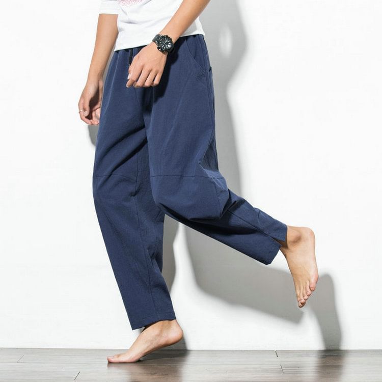 YIKES - Mid Rise Plain Baggy Pants