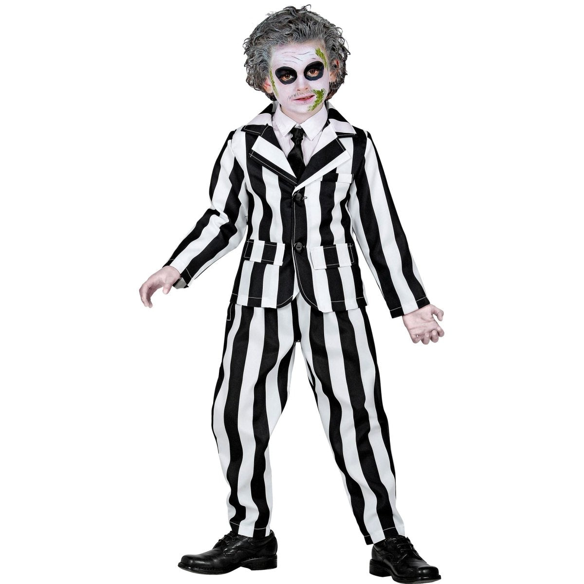 Halloween Kostuum Zwart Wit Kind Geest