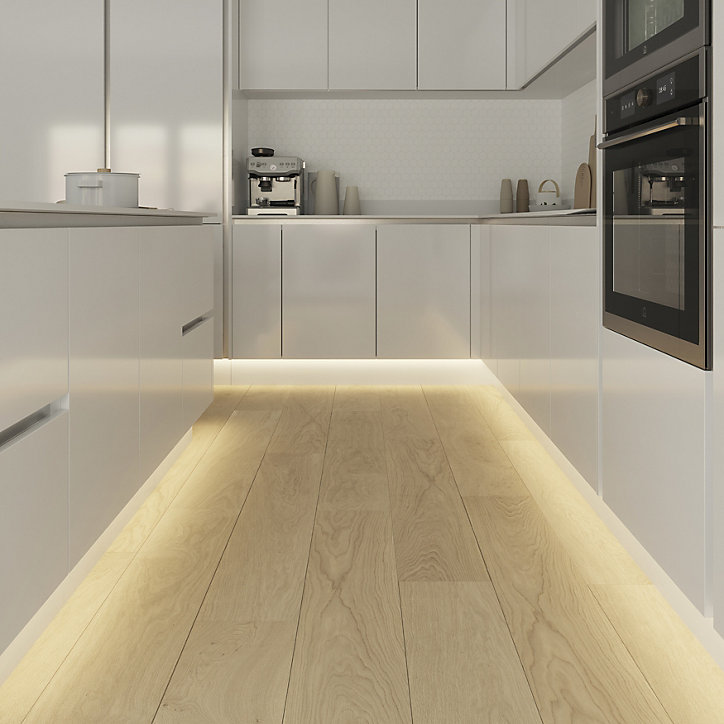 Connecteur en croix pour ruban LED Waldeck IP20 12V L.5xl.5cm blanc mat GoodHome