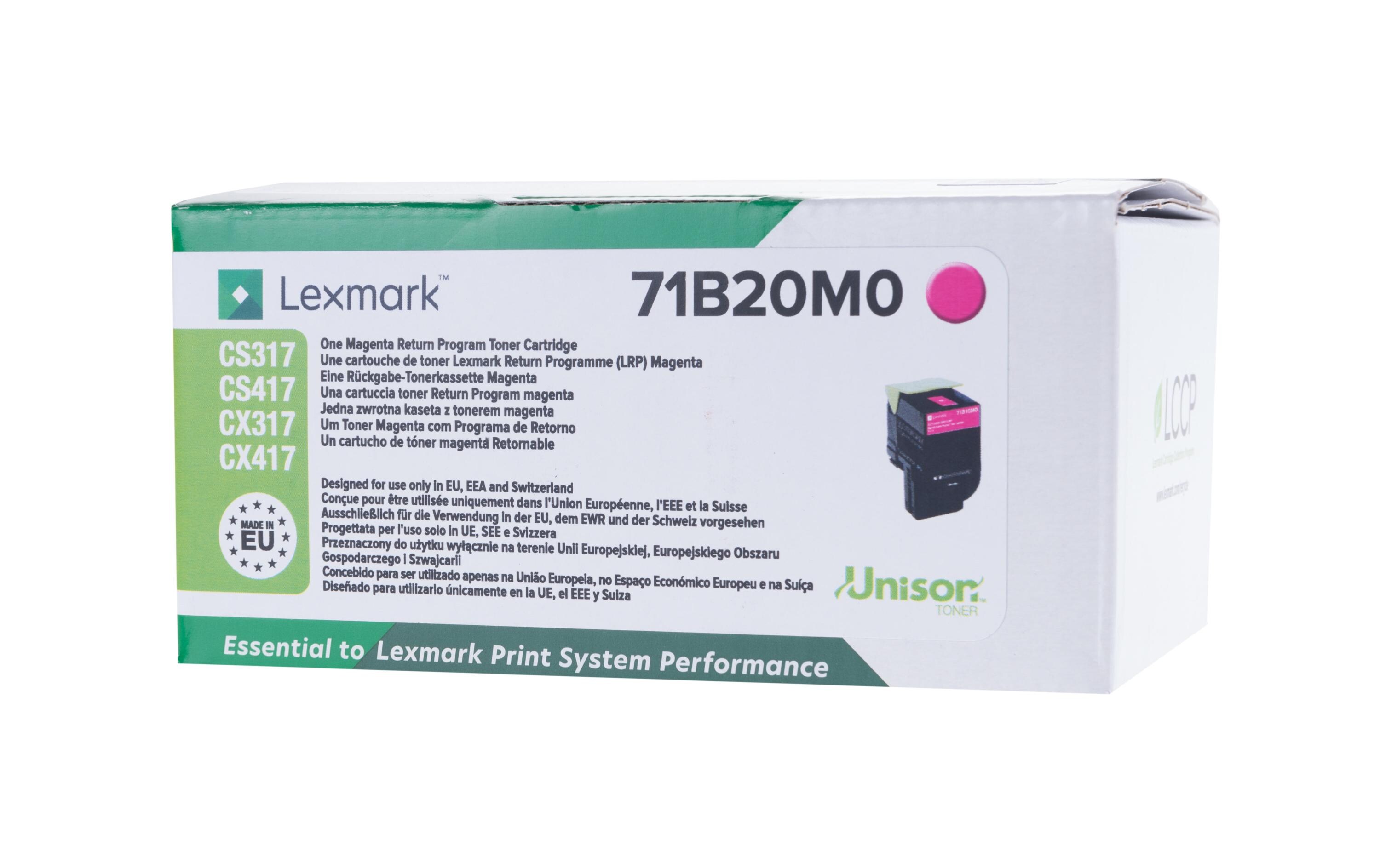 Toner 71B20M0 MagentaToner, Magenta