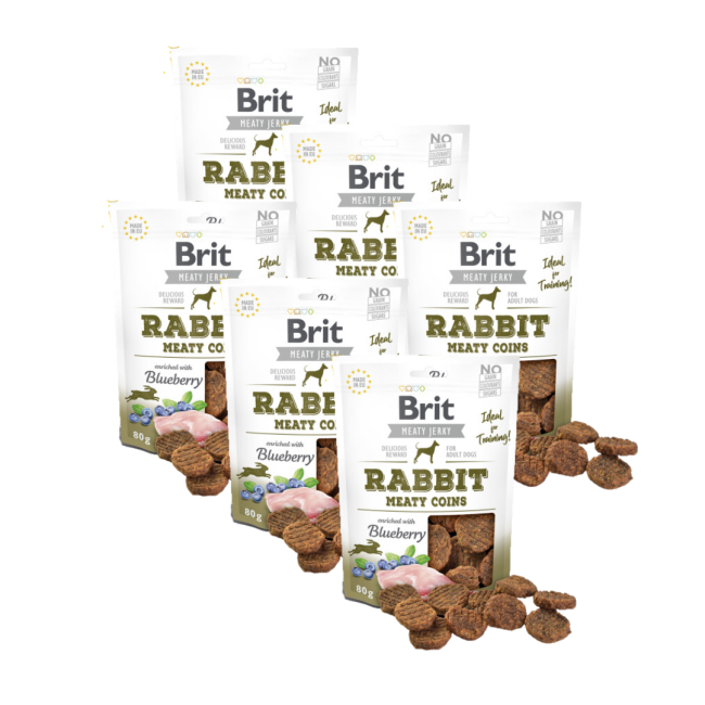 Friandises Brit Jerky Meaty en forme de pièces
