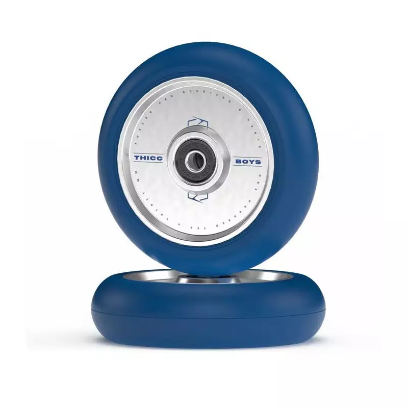 Paire de roues trottinette FUZION Thiccboys Navy/Silver 110mm x 30mm