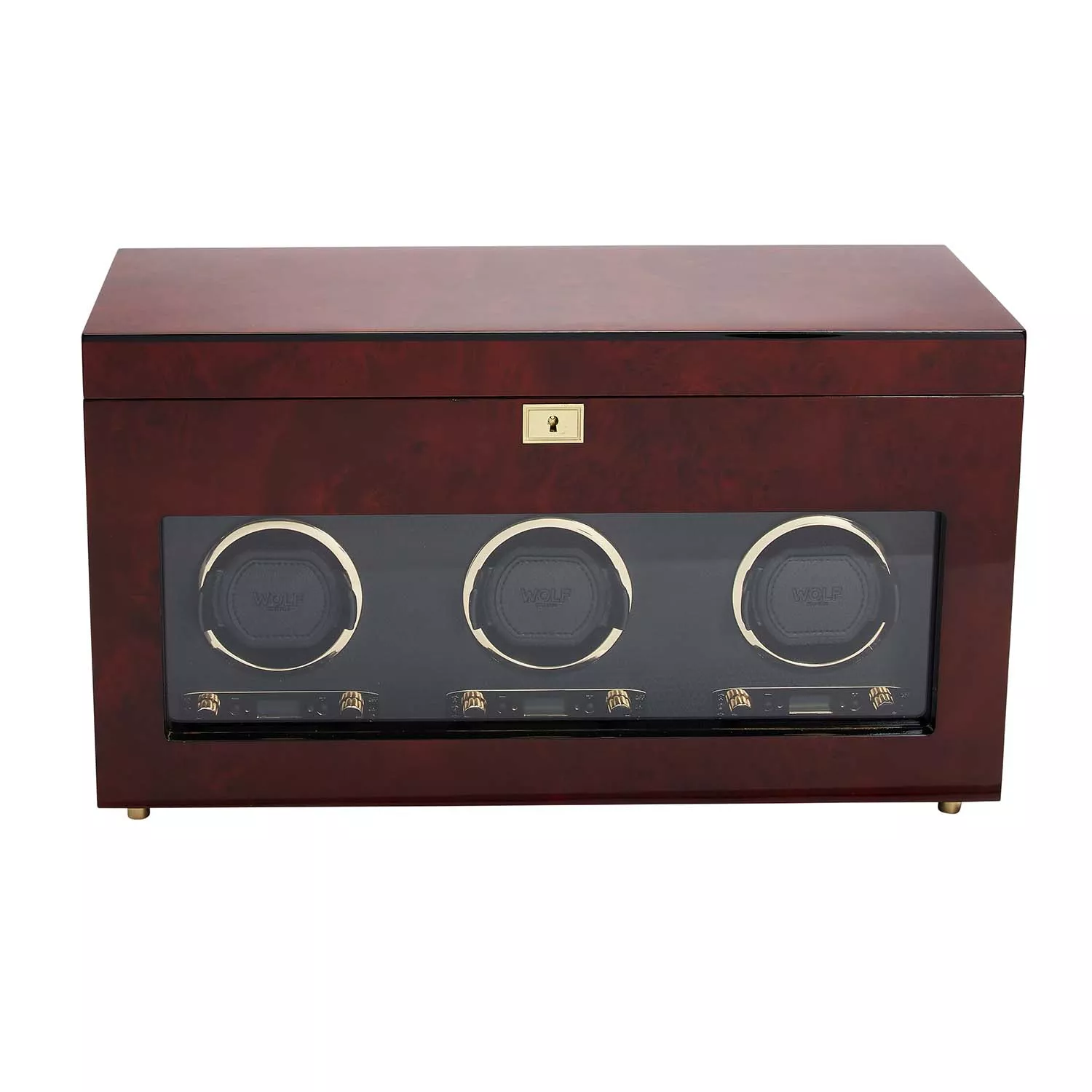 Wolf Savoy Watch Winder 3 ure Rød Læder 454710