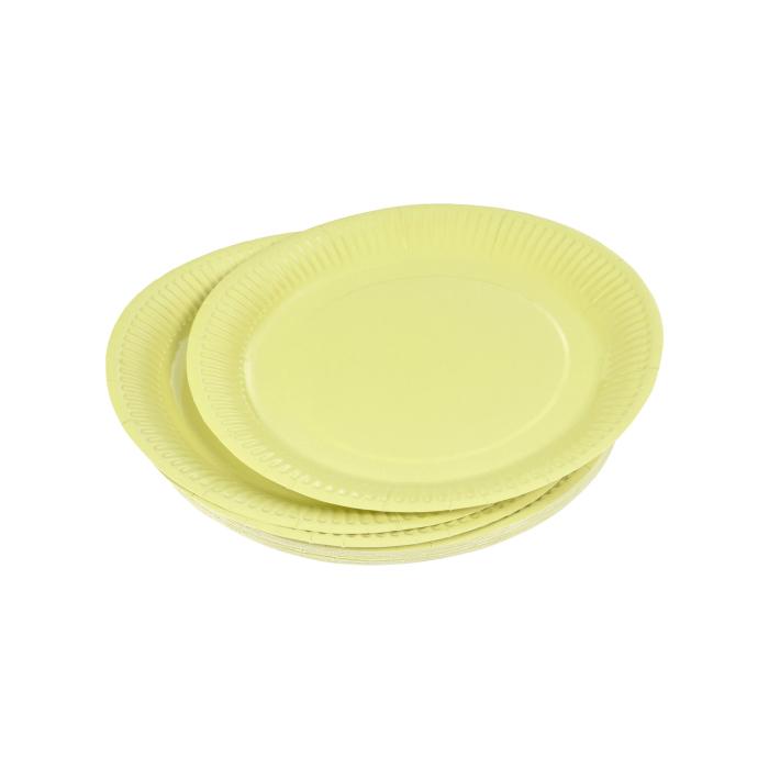 SET 20 ASSIETTES RONDES D.18CM TILLEUL