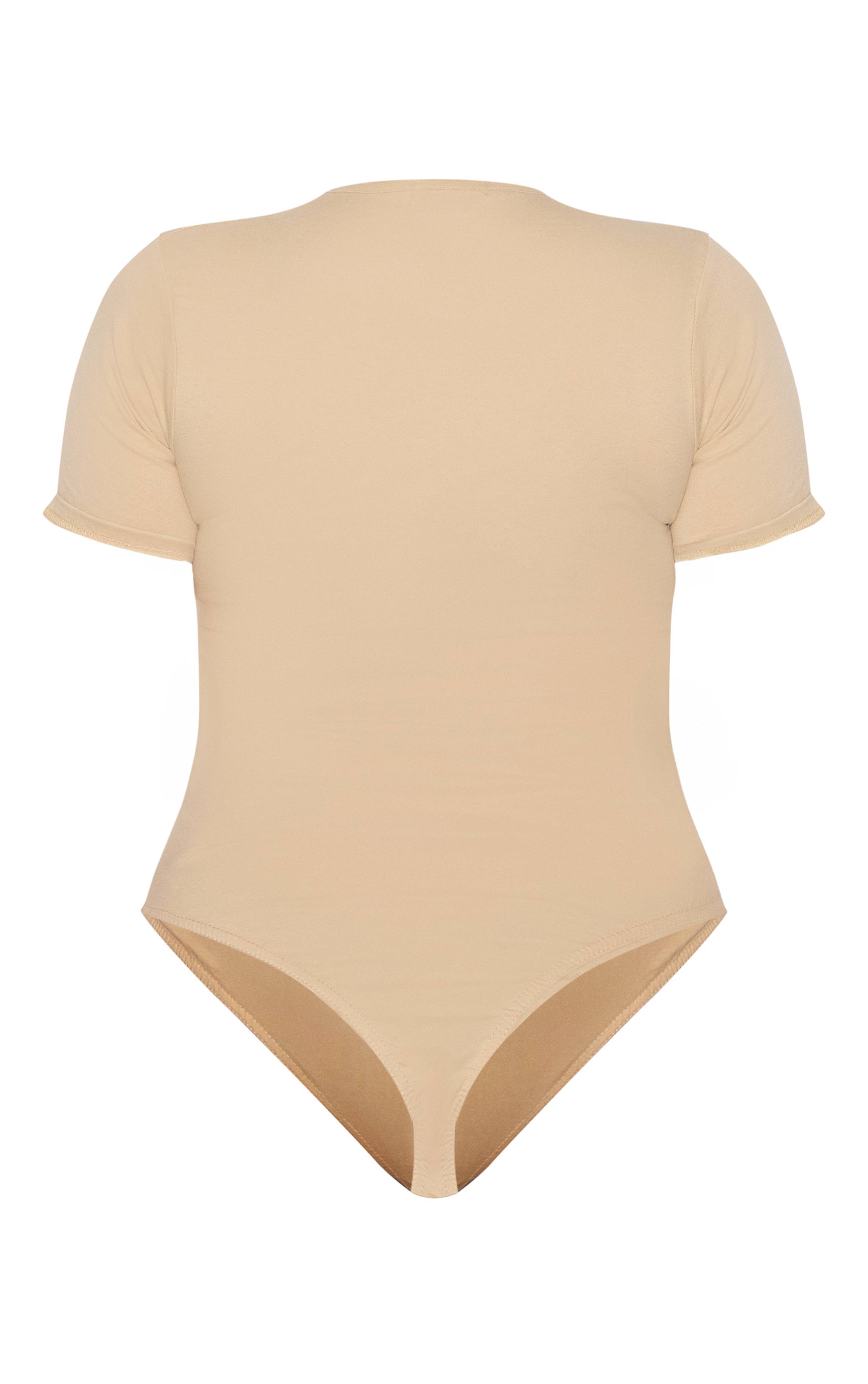 Avoine Prettylittlething Plus Body À Manches Courtes Raglan
