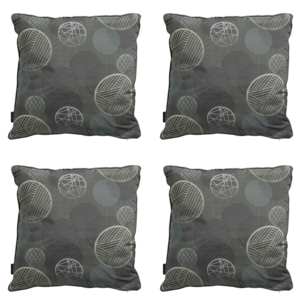 Madison Circle green Sierkussen - Set van 4