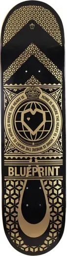Blueprint Home Heart Skateboard Deck | SkatePro