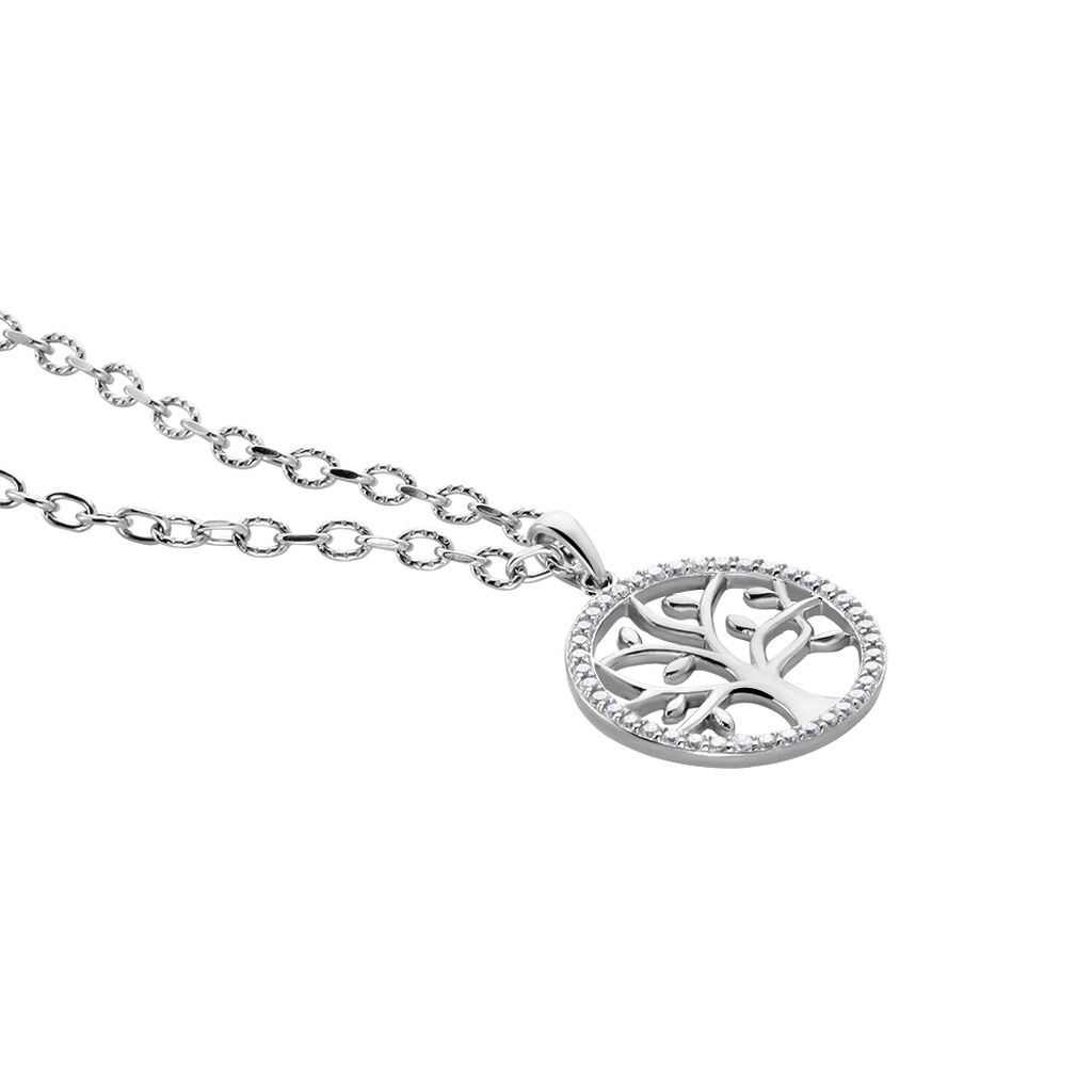 Collier Argent Urcisse Oxydes De Zirconium