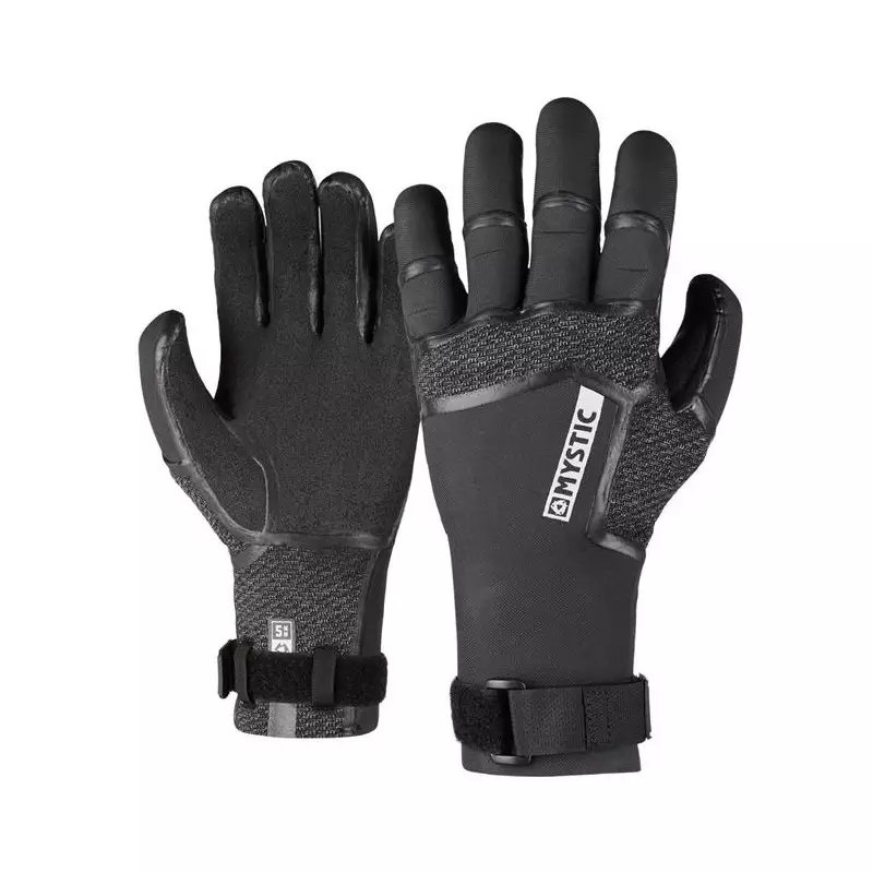 Gant néoprène MYSTIC Supreme Glove 5mm 5Finger Precurved - Black