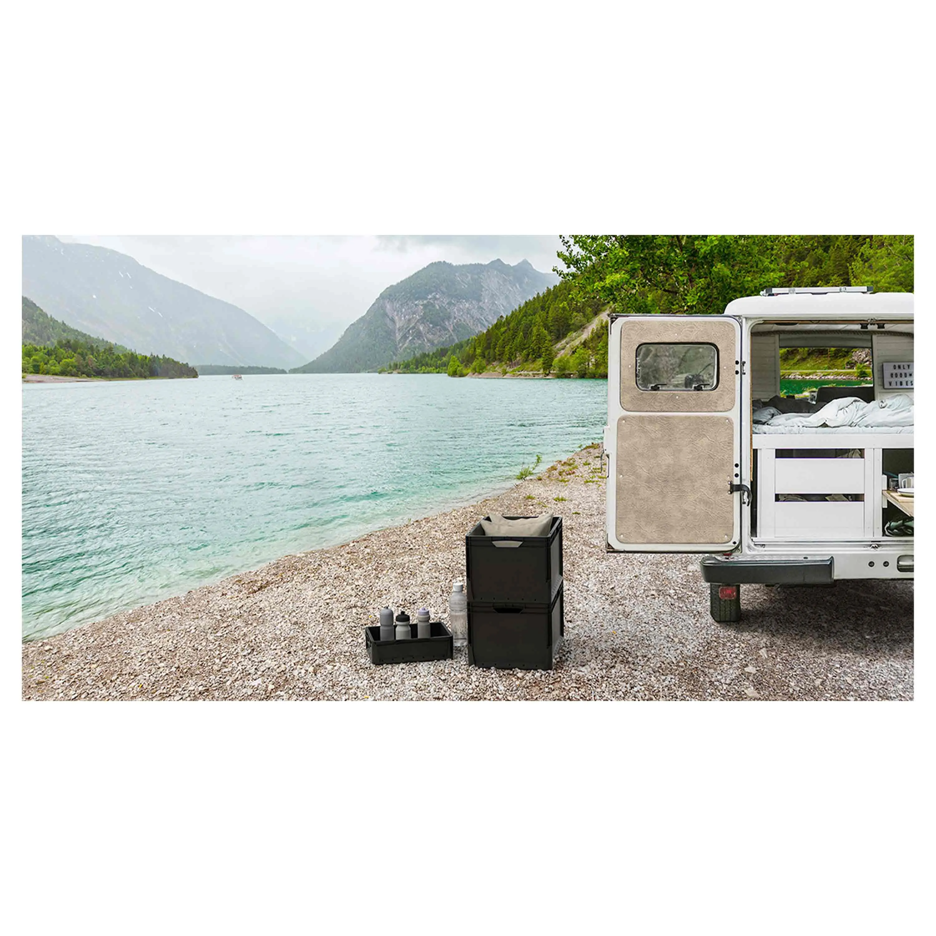Surplus Systems -  Surplus Systems Euronormbox Vollwand 60 x 40 x 32 cm schwarz