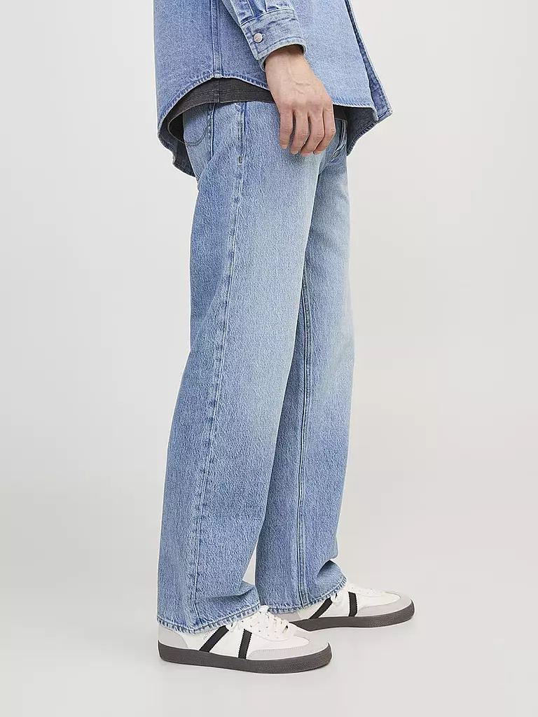 JACK & JONES Jeans Baggy Fit JJIEDDIE JJORIGINAL blau
