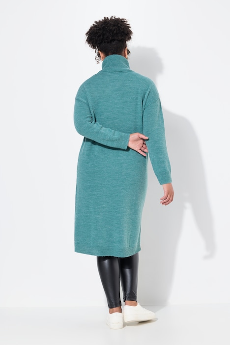 Strickkleid, Rollkragen, Langarm