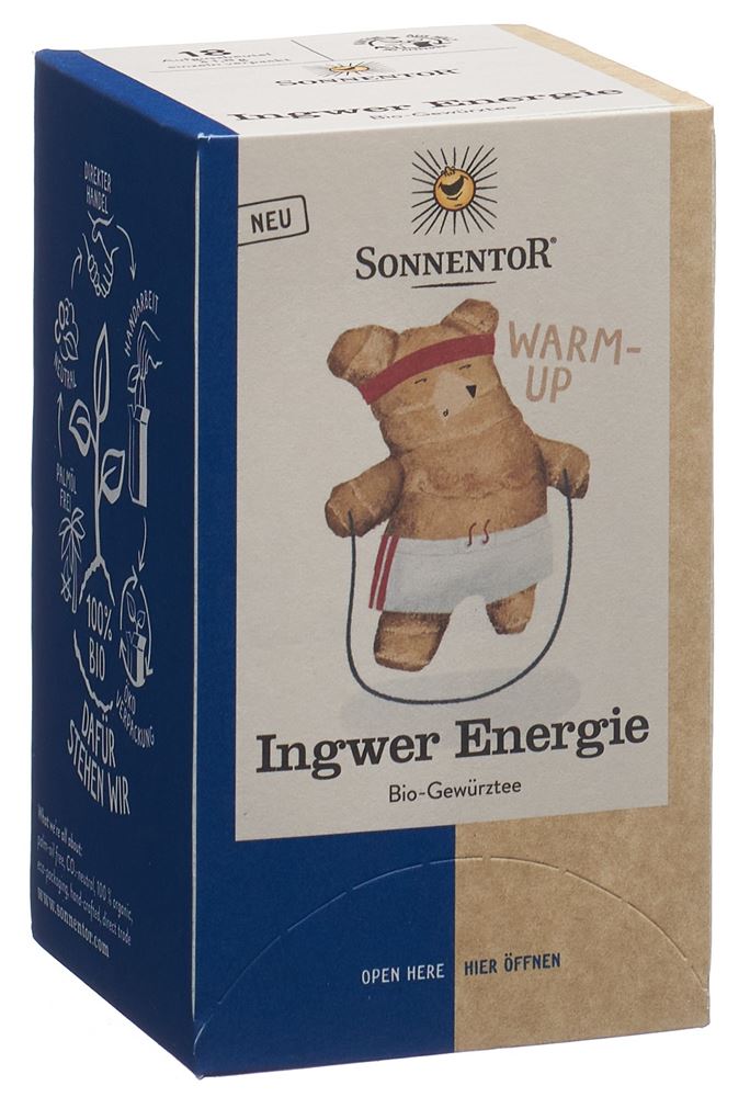 SONNENTOR Ingwer Energie Tee Tees BIO Btl 18 Stk