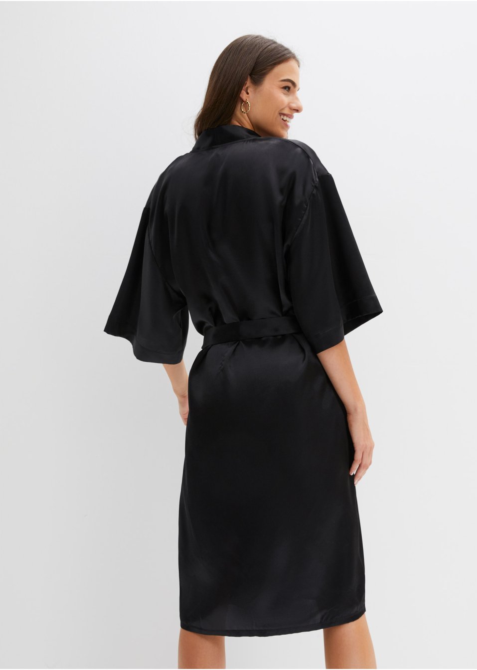 Kimono long en satin