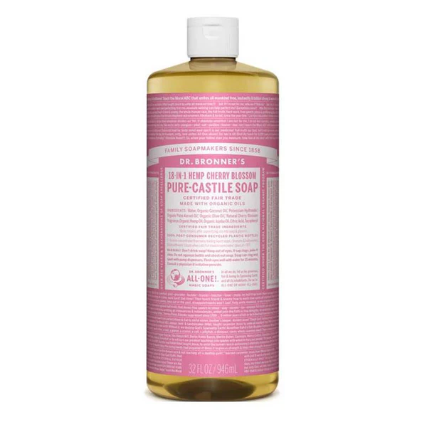 Dr. bronners Savon Liquide Fleur de Cerisier - 240mL