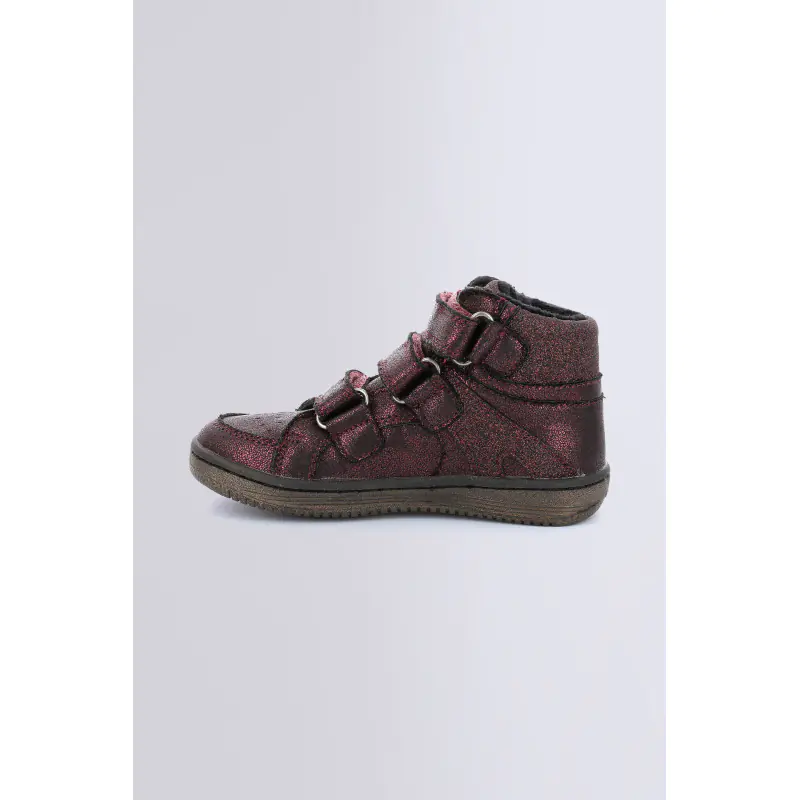 LOHAN BORDEAUX BRILLANT (20-27) SNEAKERS HAUTES Synthétique Fille