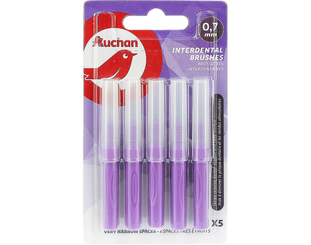 ESCOVAS AUCHAN INTERDENTÁRIAS NANO 5UN