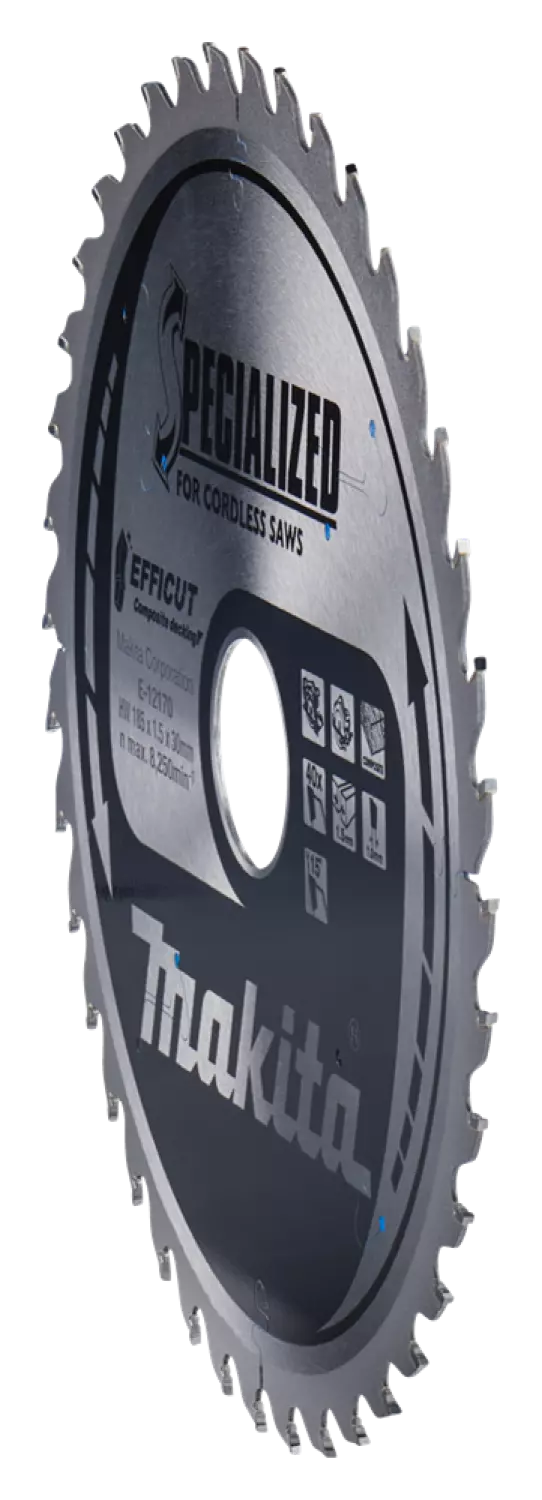Makita E-12170 Efficut Cirkelzaagblad WPC - 185x30x1,5mm 40T