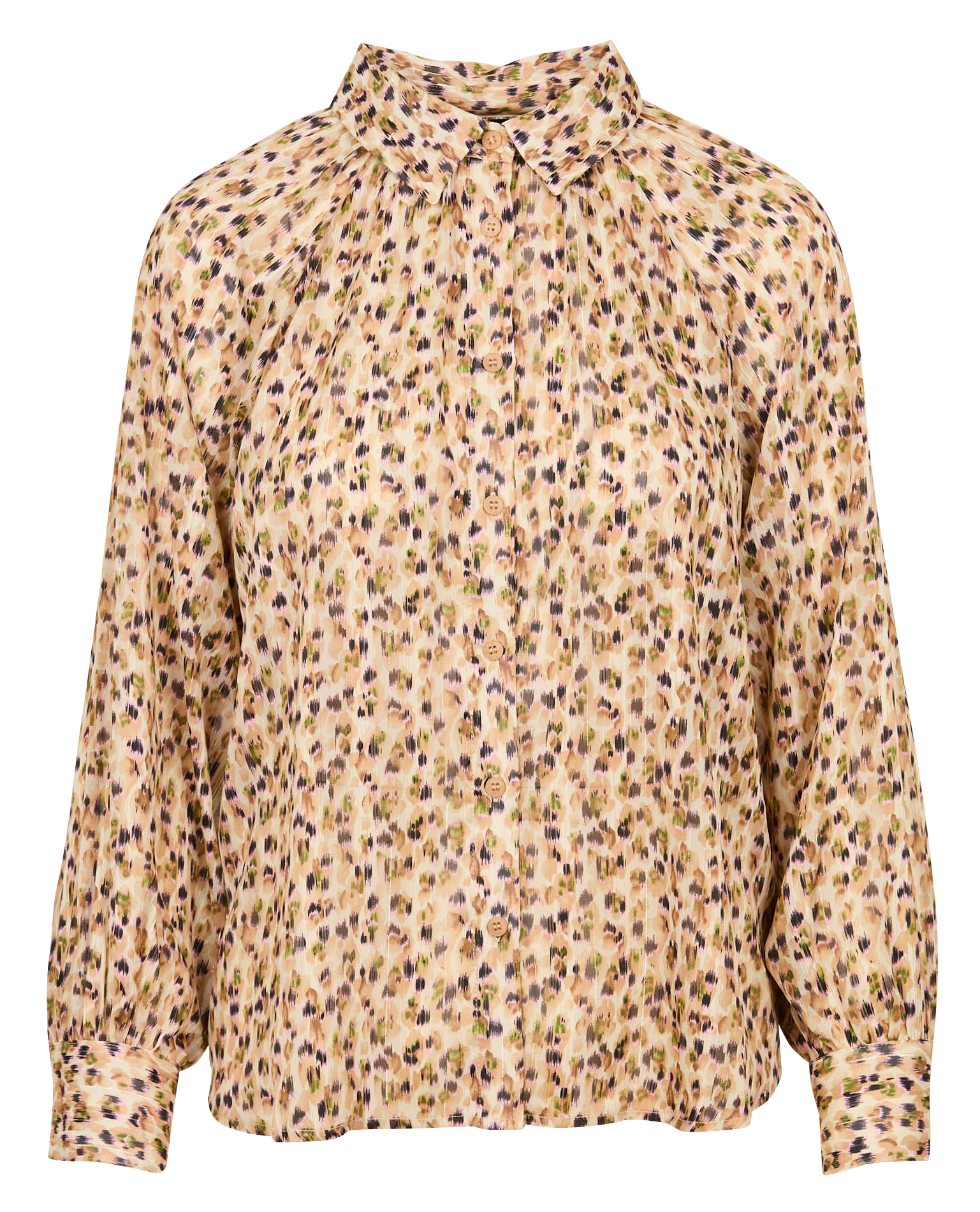 TALOU - Chemise droite col classique imprimée | Blanc