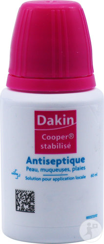 Cooper Dakin Stabilisé Solution Antiseptique Pour Application Locale Flacon 60ml