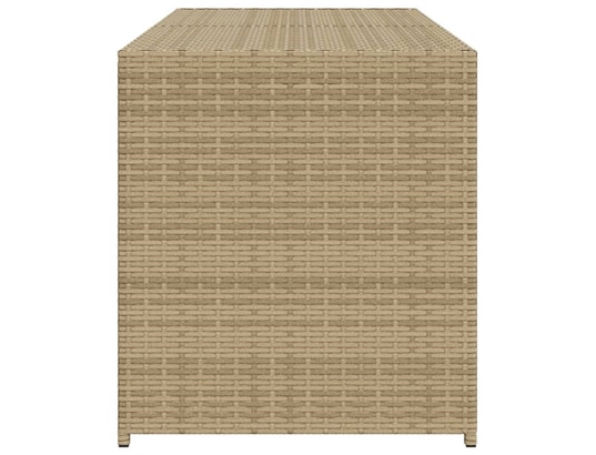 VIDAXL - Coffre Boîte de rangement de jardin mélange beige 283l résine tress...