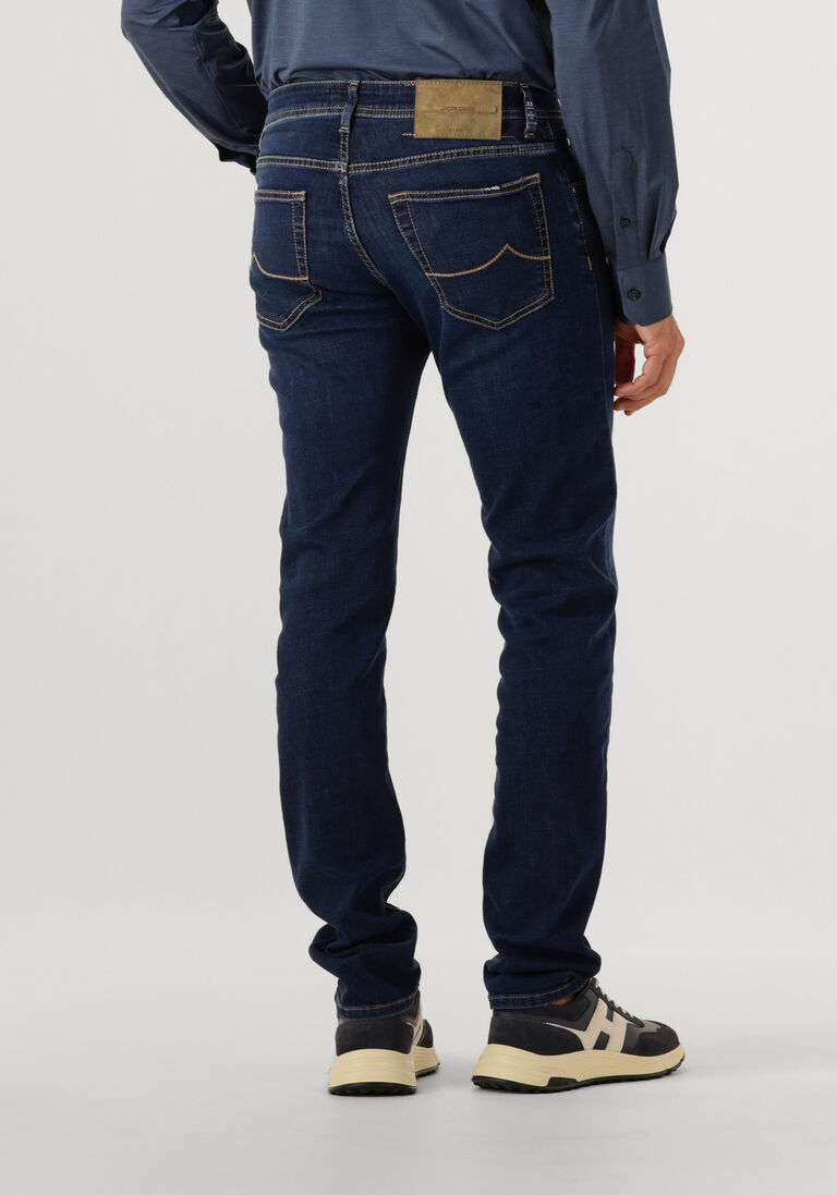 donkerblauwe jacob cohen slim fit jeans pant 5 pkt super slim fit nick slim
