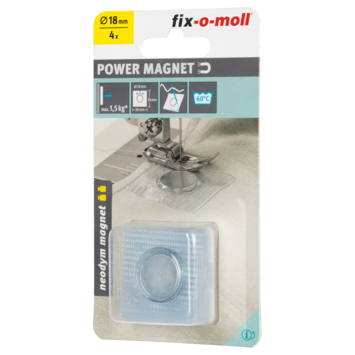 Magneet Neodymium om te naaien 18x2mm 4 stuks