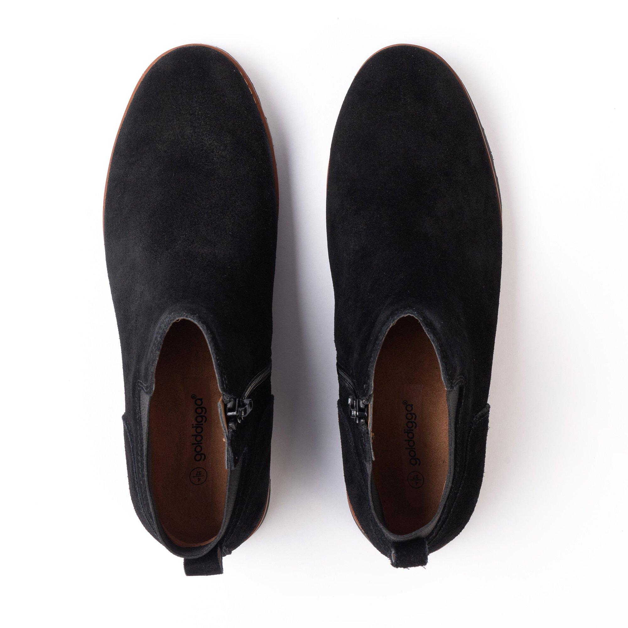 Golddigga Suede Flat Women Boot
