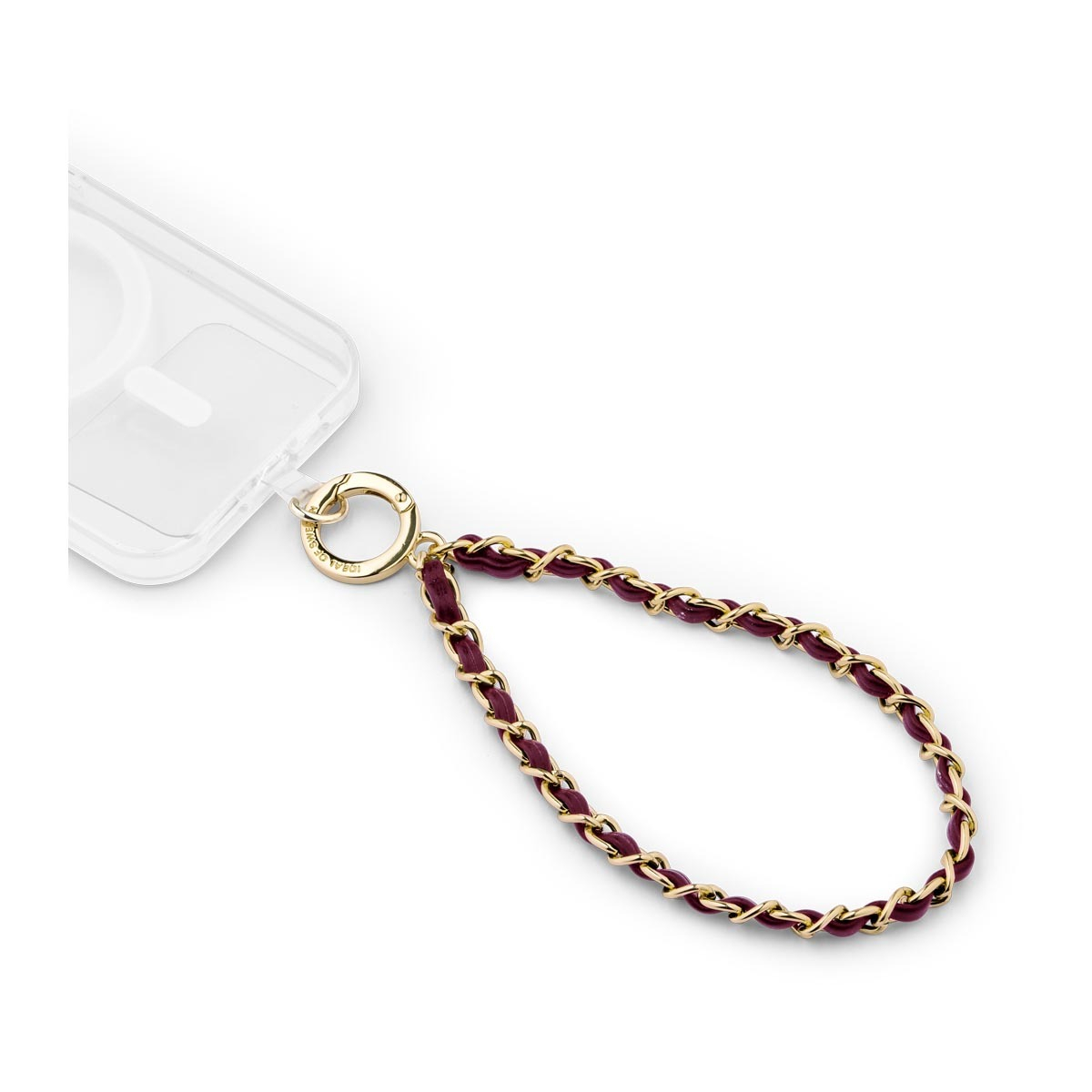 (17.5cm) Universal Handy Kette Phone Charms Schmuck Anhänger Handgelenkschlaufe (IDCW-566) - Wristlet Cherry Gold