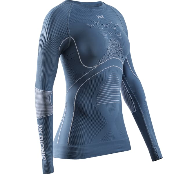 T-shirt thermique X-BIONIC ENERGY ACCUMULATOR 4.0 SHIRT LG SL WMN MINERAL BLUE/ARCTIC WHITE